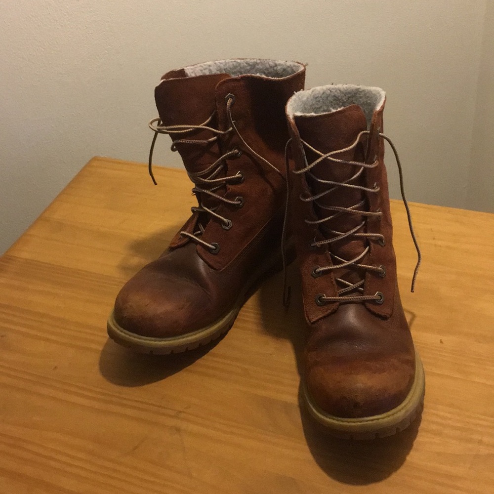 Timberland Teddy Fleece boots in Tobacco Forty